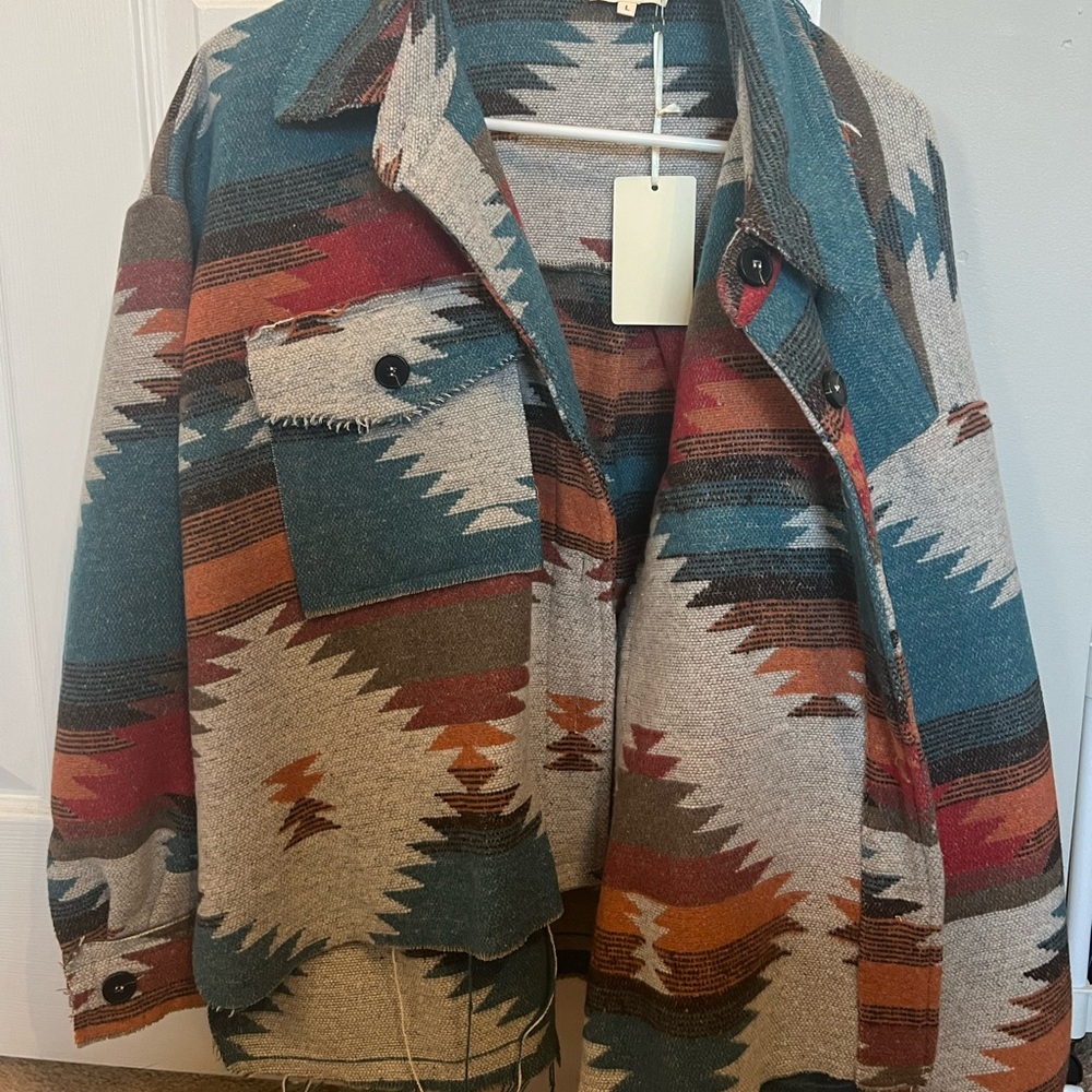 Aztec Printed Shacket